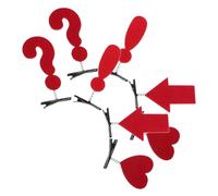 Mikinona 8piezas Pinzas Cabello Decorativas para Mujeres Lindas Pinzas Pequeñas con Diseños Divertidos de Signos de Puntuación para Darle un Toque de Personalidad Tu Look Eventos Sociales