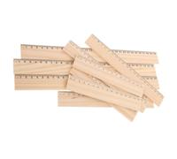 Mikinona 9 Piezas Reglas de Escala de Madera Khaki, Juego de Medir | Alta Dureza, No se Rompe Facilidad, Fácil de Guardar, para Ingenieros y Diseñadores
