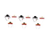 Mikinona 9 Piezas Sombrero Mexicano Diademas Sombrero De Fiesta Mexicano Sombreros Mexicanos Banda Para El Cabello De Fiesta Diadema Fiesta Sombreros De Mexico Diadema Sombrero Venda Tela
