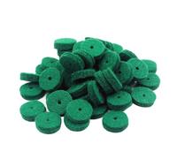 Mikinona 90piezas Arandelas De Fieltro para Piano Almohadillas Redondas De Lana Lavadoras para Teclado Accesorios Reparación y Nivelación Color Verde