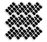Mikinona 96 Piezas Almohadillas para Dientes de Saxofón Parches Ovalados Negros Almohadillas Antideslizantes para Mordida de Saxofón Unidades de Goma y Clarinete para Práctica y Conciertos