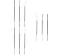 Mikinona 9piezas De Limpieza De Uñas De Inoxidable De Doble Cara Para Pedicura y Cuidado De Uñas Encarnadas Para Profesional y Casa Color Plateado