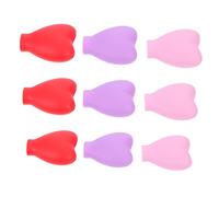 Mikinona 9piezas De Silicona Para Brochas De Maquillaje Fundas Protectoras Duraderas Para Brochas De Maquillaje Para Viajes y Organización De El Hogar