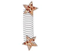 Mikinona Accesorios para el cabello invisibles peines para el cabello para mujeres tu chicas acortar Accesorios para el cabello para niñas fijador de acabado de cabello resina Amarillo