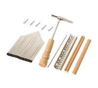 Mikinona Accesorios para Kalimba DIY Teclas Incluye Llaves Puente Metálico Sillín y Martillo de Afinación Kit Completo para Reparación y Montaje de Piano de Pulgar