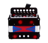 Mikinona Acordeón para Mini de Práctica Instrumento Musical Profesional para Estudiantes Juguete Educativo Seguro y Duradero Color Negro