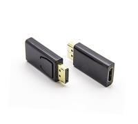 Mikinona Adaptador Displayport Macho Hembra Conector Dorado Soporte para HDTV y Pc Imágenes Vívidas