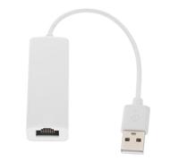 Mikinona Adaptador Ethernet USB 2.0 Chip de Red Potente, Carcasa Abs de Color Claro, Velocidad 10/100mbps, sin Necesidad de Alimentación Externa, Adecuado para Portátiles y Ordenadores