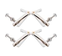 Mikinona Afinadores de Metal Plateado 4 para Violonchelo de Precisión Ajuste Fácil de Tensión y Diseño Seguro de Gancho, Compatibles Violonchelos 4/4 y 3/4 para Músicos Amateurs