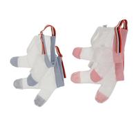 Mikinona Ajustables para Bebés para Evitar Que Se Chupen el Dedo Protector de Pulgar de Doble Dedo 4 Piezas 2 Rojos Puntos y 2 Azules Puntos Talla M para Protección Infantil y