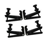 Mikinona Ajustador de cuerdas para violín, afinador fino, 4 piezas, afinador práctico de latón, ajustador de afinación de violín, herramientas de afinación de violín negro, herramientas universales de