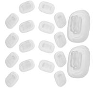 Mikinona Almohadillas Nasales de Silicona Suaves Transparentes, Antideslizantes, 10 Pares para Gafas Infantiles sin Montura, Reemplazo Nasal para Gafas de Seguridad y Niña, Cómodo Puente