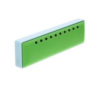 Mikinona Armónica De Blues Abs De 10 Agujeros y 20 Tonos Para Niños, Instrumento Musical Portátil De Resina, Resistente Al Agua y Fácil De Transportar, Con Diseño Compacto Colores Verde y Azul Claro