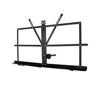 Mikinona Atril de Partituras Portátil Plegable de Sobremesa Color Negro, Soporte Ajustable Multiángulo Compatible Tabletas para Músicos y Estudiantes, Ligero y Compacto para Uso en Casa