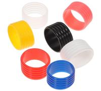 Mikinona Bandas Antideslizantes de Silicona para Raquetas de Tenis y Bádminton 7 Unidades Multicolor Anillos Elásticos Reutilizables para Grips Protección y Fijación de Empuñaduras