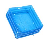 Mikinona Bañera Inflable para Pies Plegable Lavabo de Portátil para Baños Camping y Playa Azul para Relajación y Cuidado de