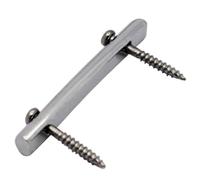 Mikinona Barra de Retención de Cuerda y Asegura Afinación Estable para Guitarra Eléctrica de Metal Color Plata Tornillos, Previene Deslizamiento en Accesorios para Guitarra