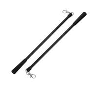 Mikinona Barra para Cortinas Resistente al Impacto 2 Piezas de 12 Pulgadas con Ganchos de Fibra de Vidrio Soporte para Cortinas Diseño Minimalista y Elegante en Sala de Estar y Hotel