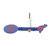 Mikinona Blanco de Tiro Metálico Azul Forma de Pájaro Diana Reactiva Resistente Intemperie Soporte para Árbol Práctica al Aire Libre y Entrenamiento de Puntería Retroalimentación