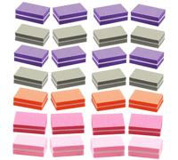 Mikinona Bloques De Esponja De Uñas Profesionales 50 Piezas Mini Limas Pulidoras Alta Elasticidad Colores Surtidos Cuidado y Decoración Manicura Uso Diario Para Uñas Naturales y Postizas