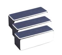 Mikinona Bloques Pulidores De Uñas Multifuncionales 3 Unidades Tamaño Compacto Esponjas Lavables Para Forma y Pulir Uñas Naturales y Postizas Kit Portátil En Casa