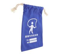Mikinona Bolsa de Lona Azul para Papelería y Cuerdas de Saltar para Niños Cierre de Cordón Fácil de Limpiar Adecuado para Gimnasio y Escuela