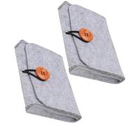 Mikinona Bolsa para Aceites Esenciales 2 Unidades Tamaño Pequeño, Fieltro y Tela No Tejida, Resistente a Golpes, para Viaje y Transporte Seguro De 6 Botellas