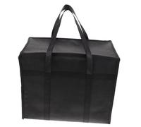 Mikinona Bolsa Térmica de Compras Grande Aislamiento de Papel de Aluminio No Tejido, Resistente y Reutilizable, Bolsillo Frontal y Asa de Mano, para Llevar Comida Caliente y Conservada