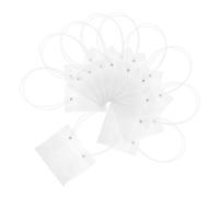 Mikinona Bolsas Transparentes Para Empacar Flores 10 Piezas Tamaño 16x10x14 Cm Asas Grandes Prácticas Para Obsequio y Embalaje Floral En Fiestas y Eventos