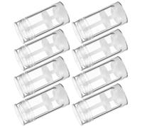 Mikinona Botellas Pequeñas Plásticas 30 Ml 8 Piezas Tapa Giratoria para Desodorante y Bálsamo Labial Adecuado para Viajes y Almacenamiento