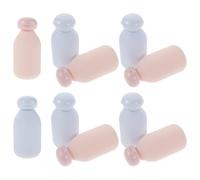 Mikinona Botellas Rellenables Exprimibles de 100 Ml para Gel de Ducha y Champú Set de 10 Piezas 5 Rosa 5 Azul Tapa Abatible Anti-Fugas Material PE Resistente para Viajes y Uso Diario