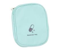 Mikinona Botiquín Mini Portátil Para Medicamentos Pequeño Verde, Bolsa De Primeros Auxilios Resistente Cremallera Suave, Adecuado Para Viajes, Senderismo, Camping y Uso Doméstico