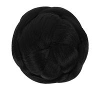 Mikinona Braid Artificial Hair Chignon Bun Clip in Hairpiece Extension Para Moños y Coletas Peluca Sintética De Cabello Ondulado Para Mujeres Pelo Corto Para Ocasiones Especiales