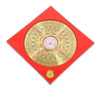 Mikinona Brújula China Retro de Cobre para Decoración de Escritorio Alta Precisión, Estilo Vintage y Compacto para Uso en Vida Diaria y Exterior