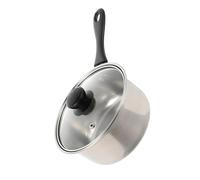 Mikinona Cacerola de Leche de Acero Inoxidable 18 CM Mango Resistente al Calor Olla Pequeña Antiadherente para Cocinar Alimentos Adecuado para Sopa y Uso Doméstico