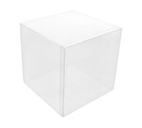 Mikinona Caja Escala Segmentada Clara de Demostración de Volumen de 1000ml Transparente y Diseño Cúbico para Estudiantes para Exploraciones en Laboratorio Matemático