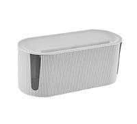 Mikinona Caja Organizadora para Enchufes y Cables Plástico Resistente Diseño Desmontable para Ordenar Regletas Almacenaje de Cargadores y Decodificadores para Escritorio y Oficina