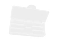 Mikinona Caja Organizadora para Manicura Doble Capa de Abs de Color Claro, Ligera y Portátil, Estuche Desmontable Adecuado para Escritorio y Almacenamiento de Herramientas de Uñas