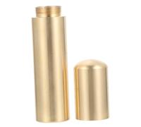 Mikinona Caja para Cerillas Portátil de Latón, Pequeño Estuche Resistente al Agua Golpes, Contenedor Ligero para Supervivencia y Camping, Uso al Aire Libre, Herramienta Práctica