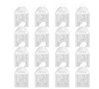 Mikinona Cajas para Recuerdos de Boda de Papel Blanco Calado Diseño de Novios 50 Unidades para Dulces y Obsequios Fiestas Nupciales Contenedores Ligeros y Prácticos para Regalos de Boda