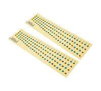 Mikinona Calcomanías De Escala 4 Cuerdas, 2 Piezas De Pegatinas Para Practicar y Aprender a Tocar, Adhesivas Para Diapasón, Accesorio Para Principiantes