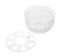Mikinona Calentador de Tetera de Vidrio Transparente Resistente al Calor con Base para Velas Soporte para Tetera y Bebidas Diseño Elegante y Fácil de Limpiar para Té