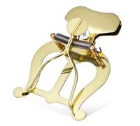 Mikinona Carpeta Plegable Para Trombón Clip Lira Metálica Ligera Soporte Para Partituras Diseño Elegante y Práctico Para Banda De Música Color Dorado