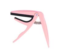 Mikinona Cejilla de Ukelele de Aleación de Zinc Rosa Afinador Clip para Ukelele Acústico Protección Silicona Fácil Reposicionamiento Accesorio Soprano y Concierto Uso Profesional