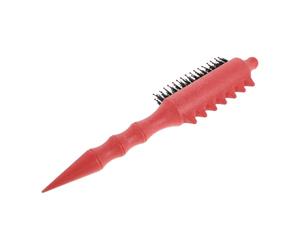 Mikinona Cepillo Cardador para Cabello Fino Cerdas de Nailon y Bolsa de Aire, Peine Masajeador del Cuero Cabelludo Naranja para Peinar, Herramienta Profesional para Volumen y Seccionado