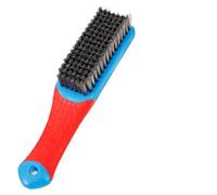 Mikinona Cepillo de Alambre de Acero Mango de Silicona Antideslizante Tamaño Grande Cerdas Duras para Eliminar Óxido y Polvo Cepillo para Limpieza Industrial y Doméstica