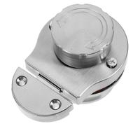 Mikinona Cerradura Indicadora de Privacidad para Baño Público en Acero Inoxidable Cepillado con Pestillo y Bloqueo de Indicador Ocupado/vacío, Perno para Puerta de Cubículo, Accesorio