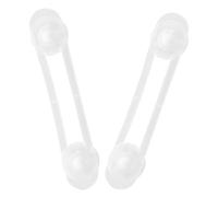 Mikinona Cierres de Seguridad para Armarios y Cajones 2 Unidades Transparentes Flexibles Anti-Pellizcos para Bebés Bloqueo Infantil para Nevera y Muebles Protección Segura Hogar