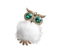 Mikinona Clip Aromaterapia De Coche Difusor De Aceite Esencial Forma De Búho Gemas De Imitación Clip De Perfume