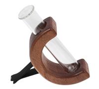 Mikinona Clip Para Ventilación De Coche Florero Para Coche De Madera Soporte Perfume Vidrio